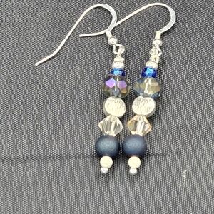 Stardust Blues Earrings:Where celestial beauty meets bohemian chic.